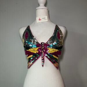 A vintage y2k butterfly top